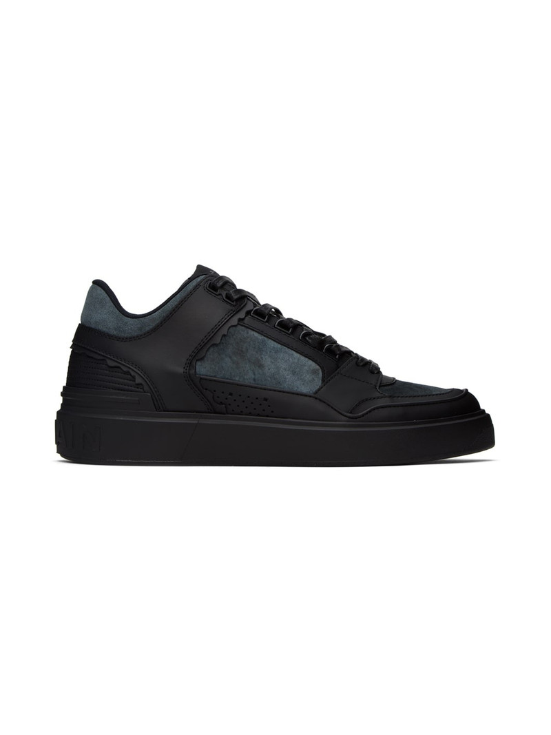 Black B-Court Mid-Top Sneakers 1