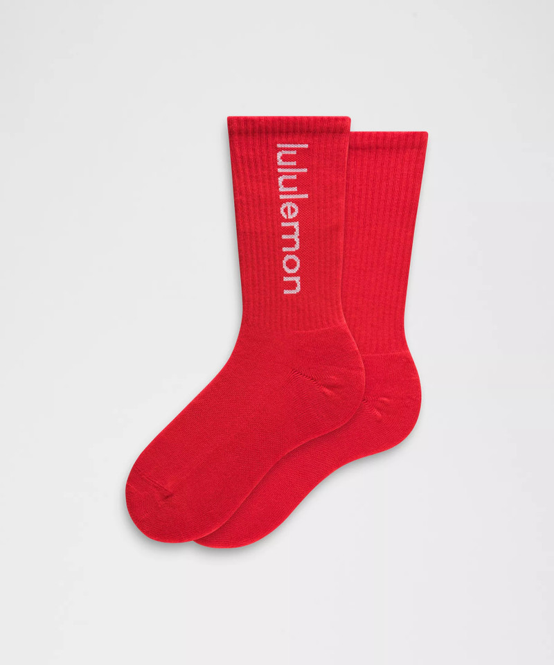 Unisex Daily Essential Crew Socks *Wordmark 1