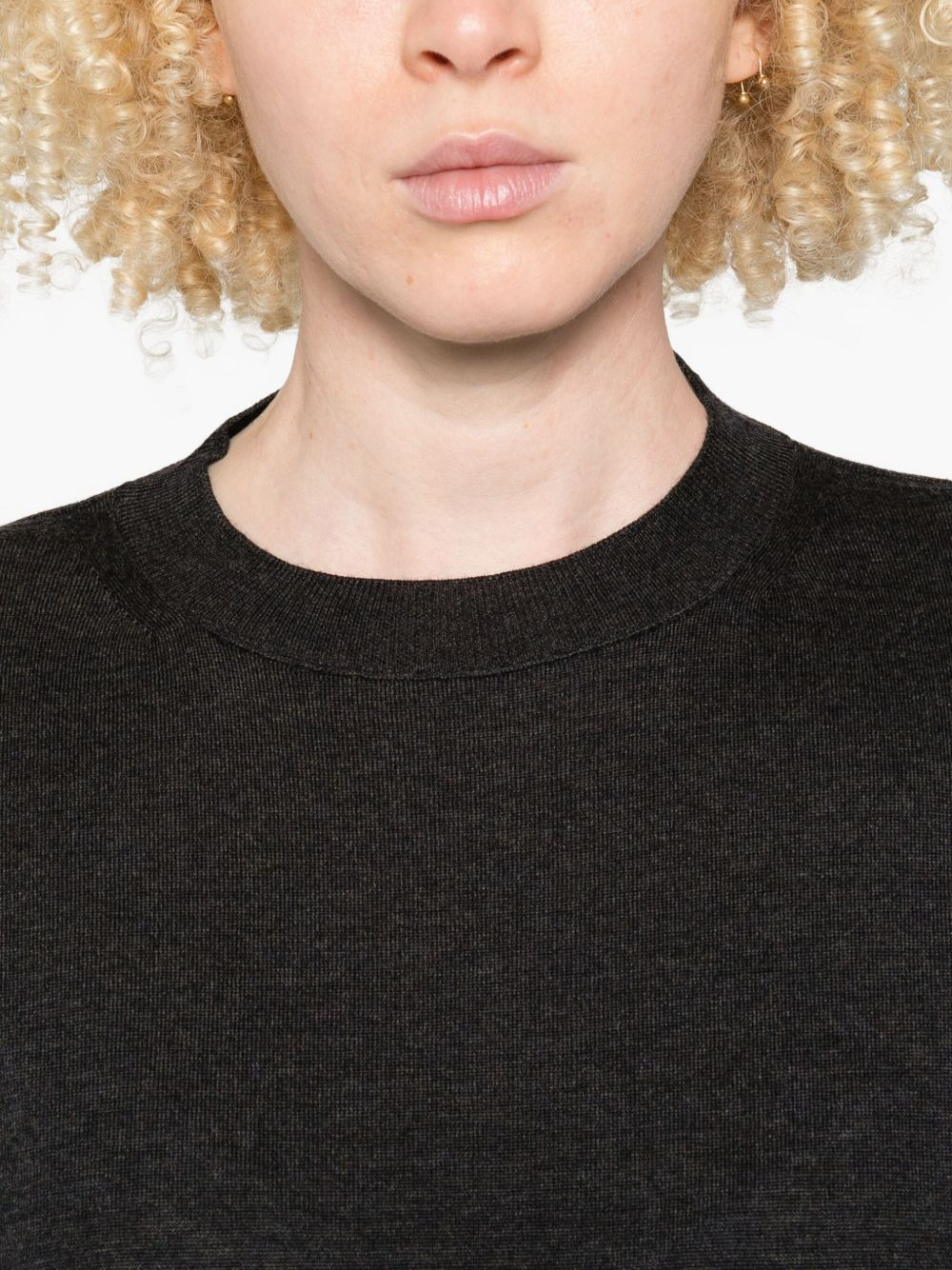 round-neck wool sweater - 5