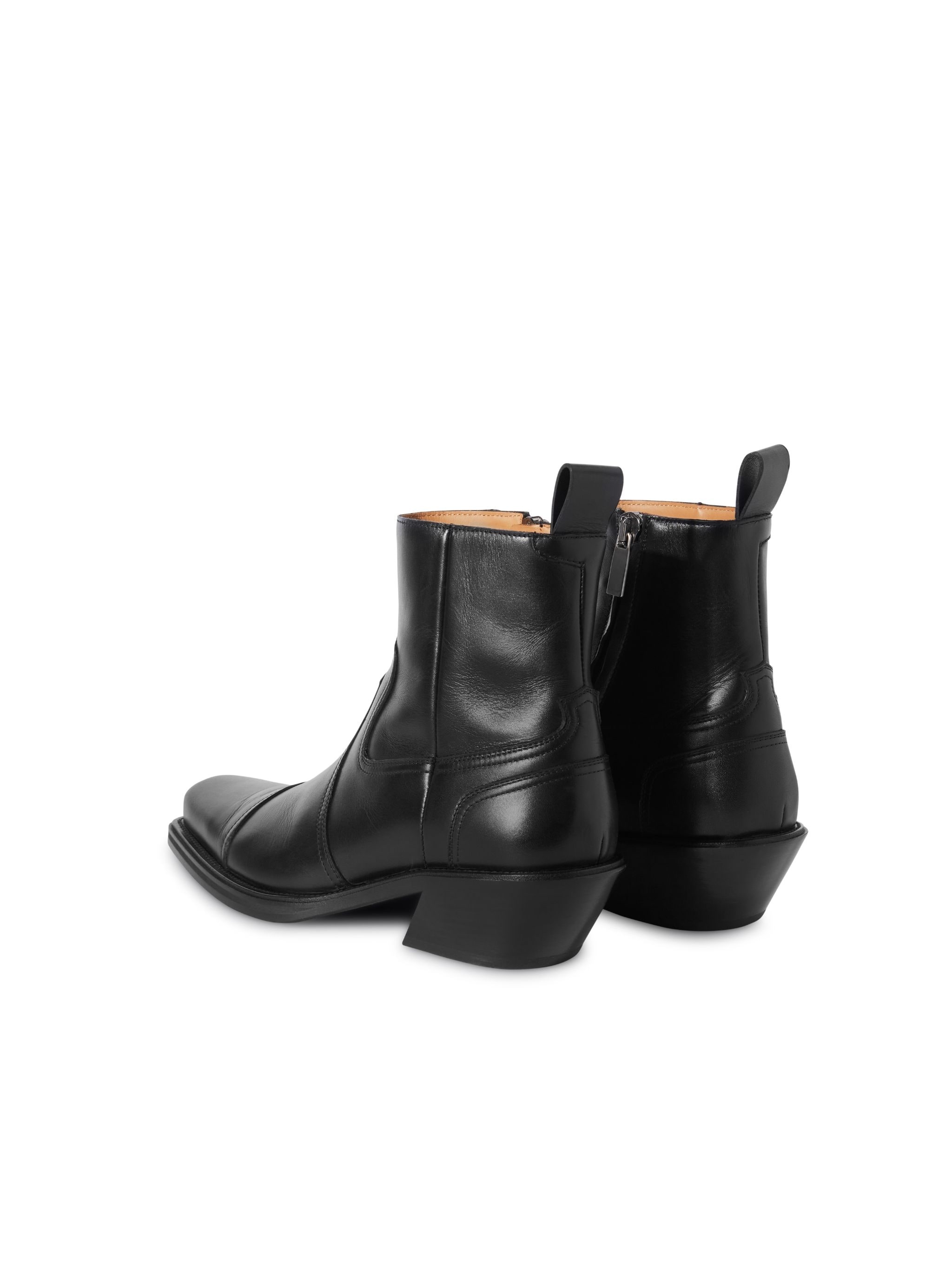 Cowboy Cropped Ankle Boot - 4