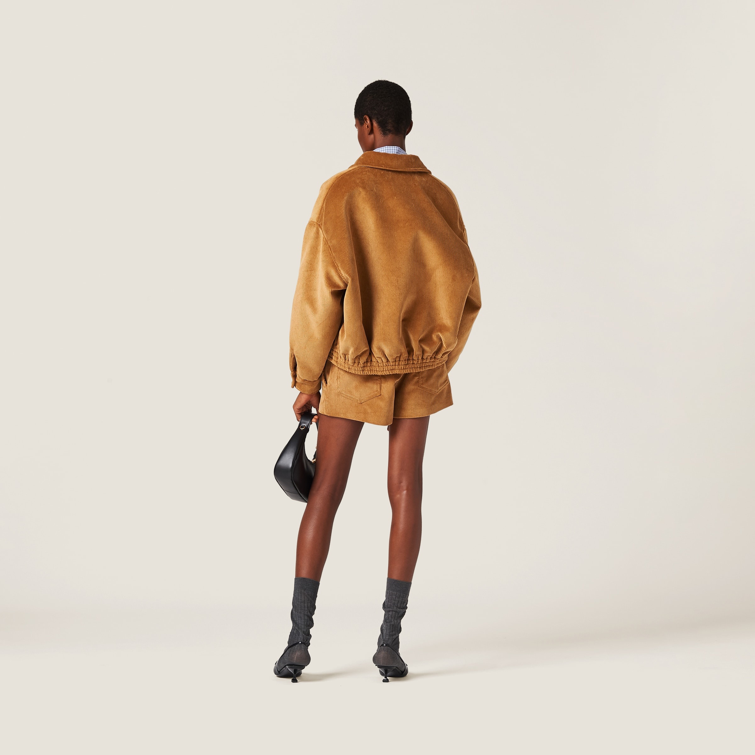 Corduroy blouson jacket - 3