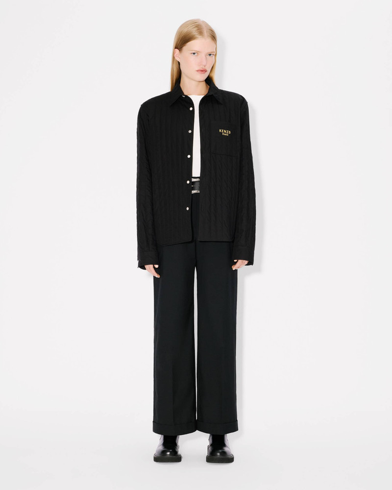 'Lunar New Year' genderless quilted padded overshirt in cotton poplin 5