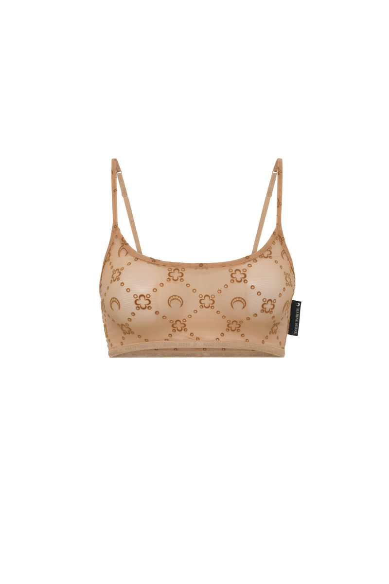 Recycled Mesh Flock Bralette 1