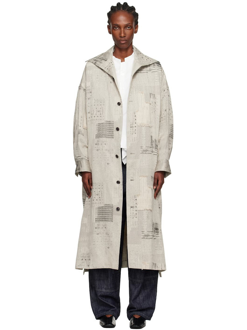 Beige U-Stand D Big Coat 1