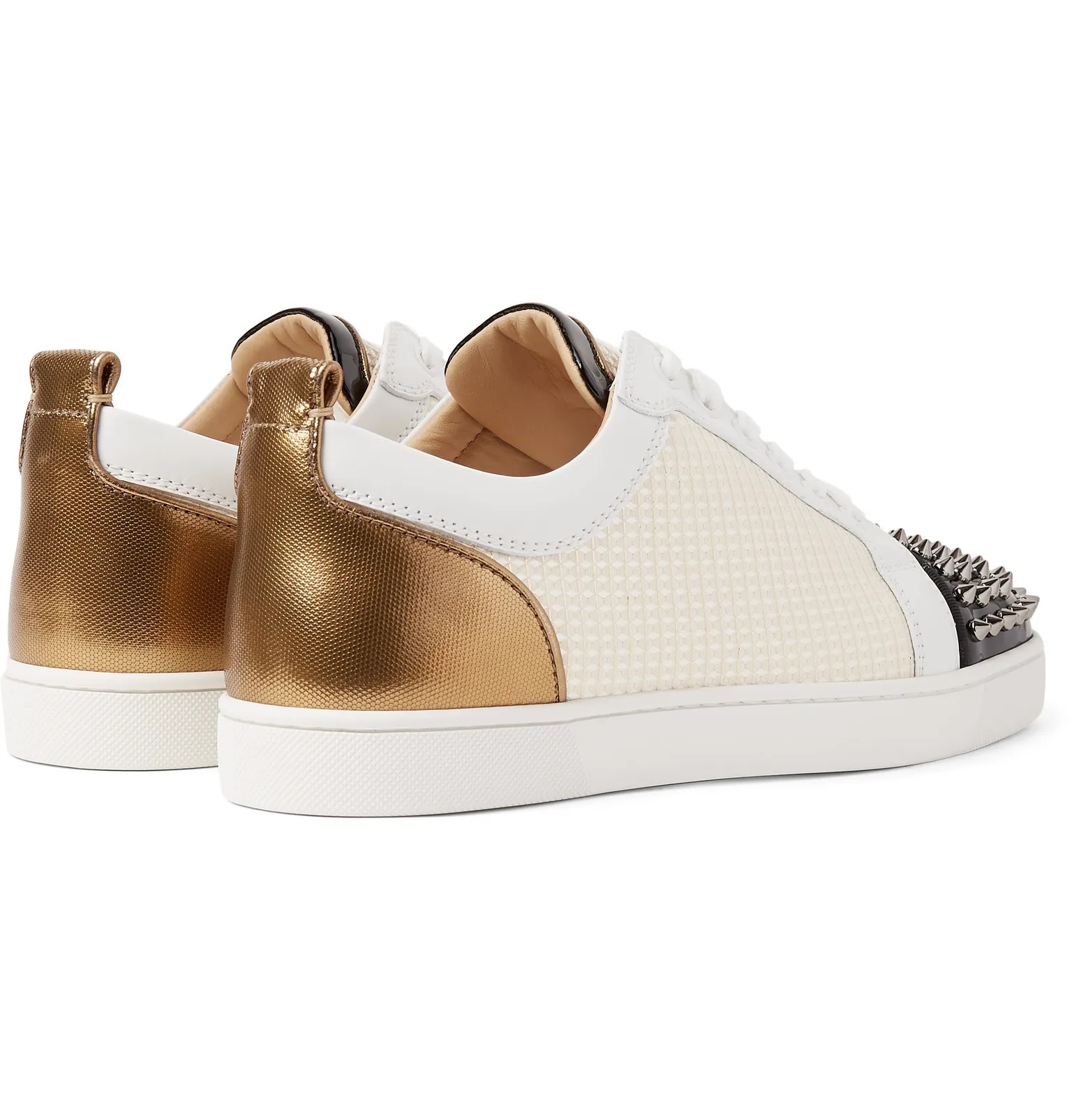 Louis Junior Spikes Orlato Leather and Jacquard Sneakers - 6