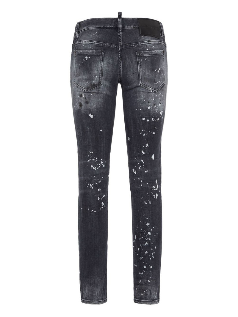 DSQUARED2 paint-splatter distressed jeans outlook