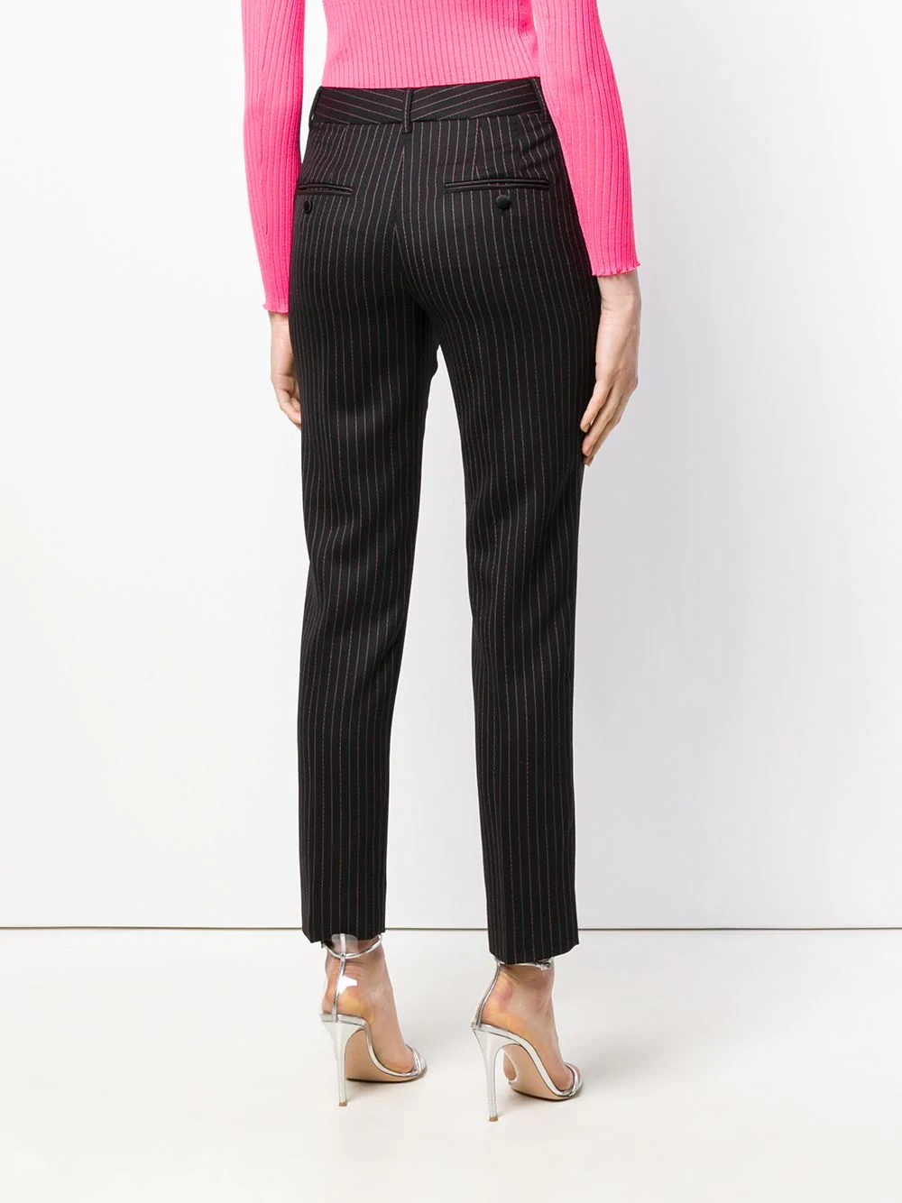 low waist tailored trousers - 4