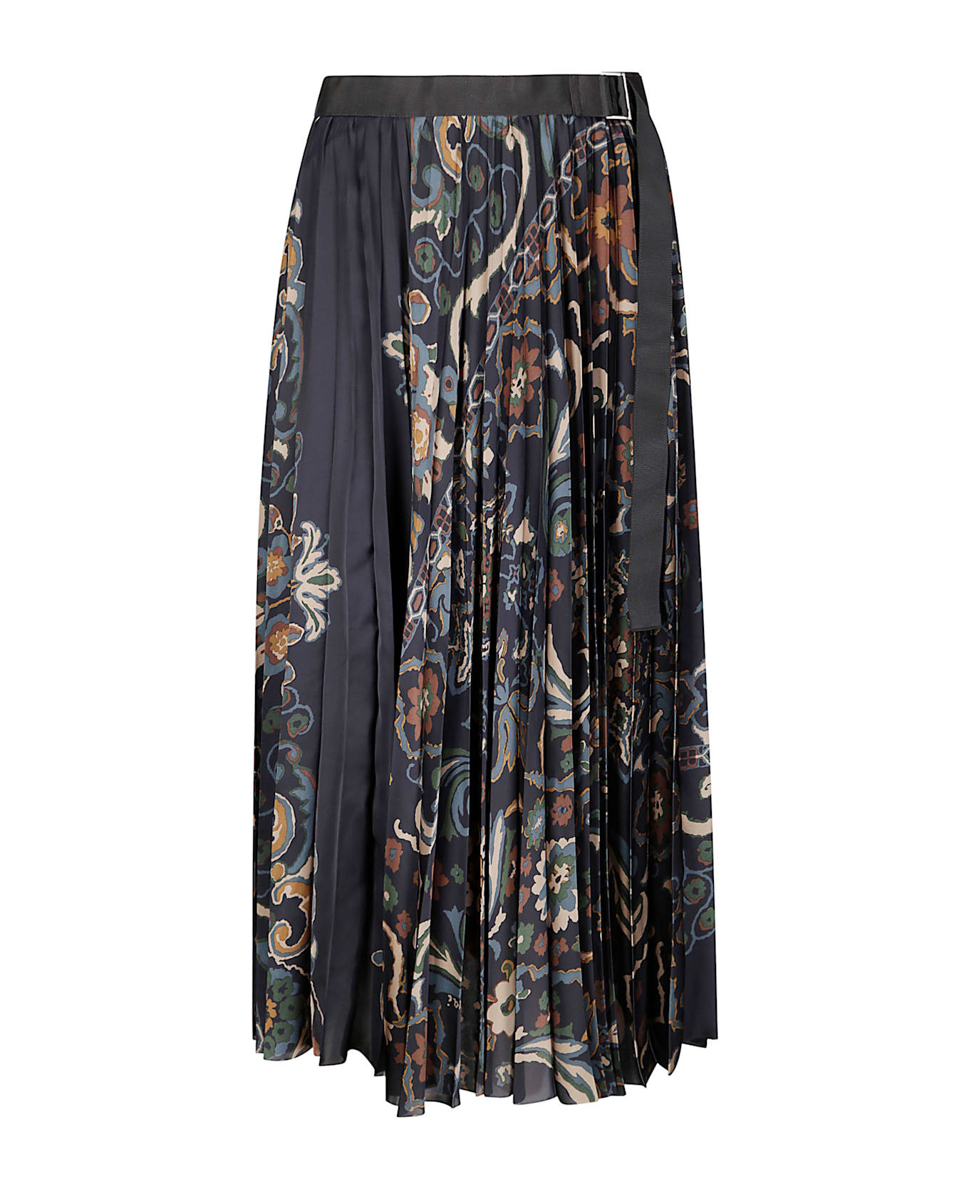 Floral Print Skirt - 1