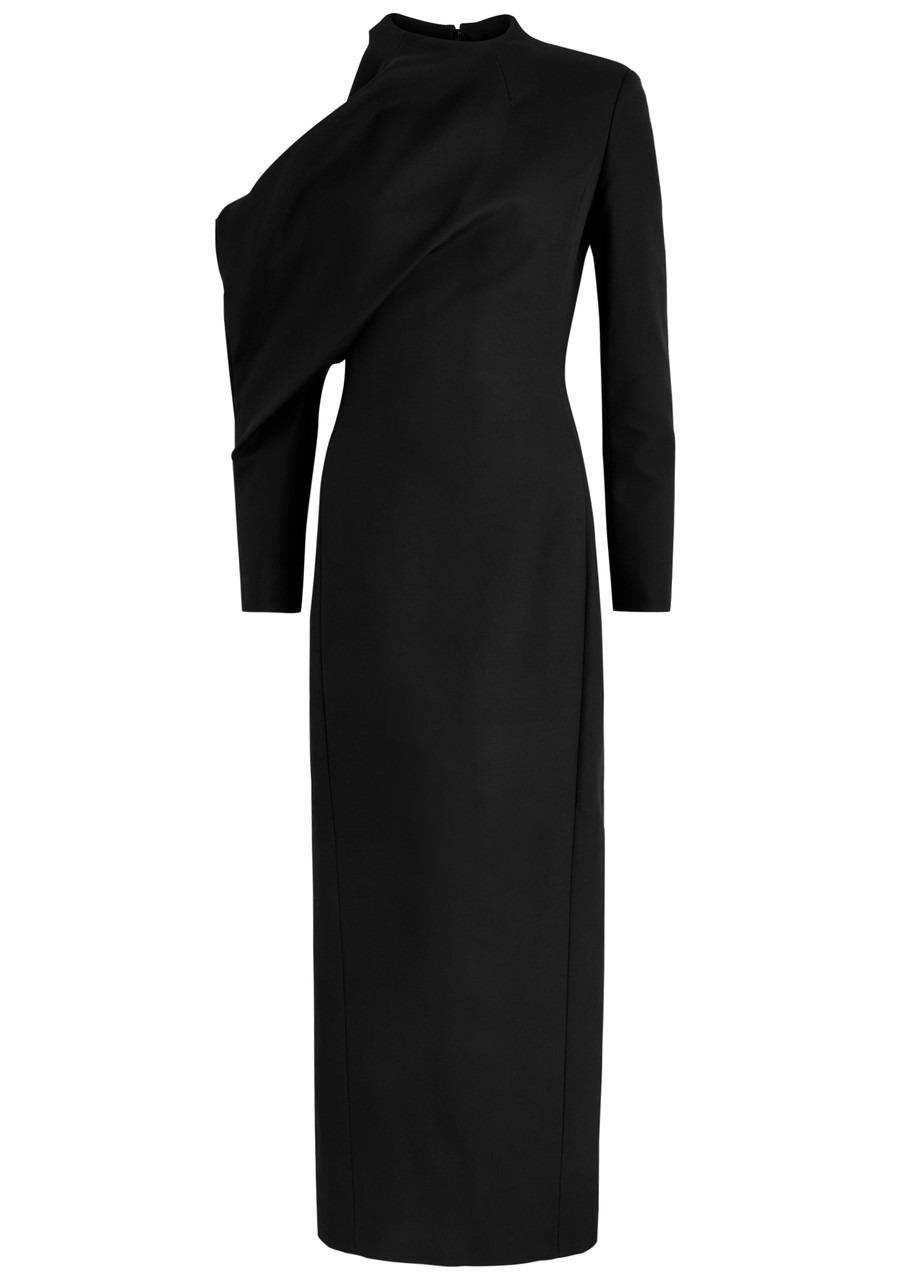Khaite Trey Off-the-shoulder Woven Maxi Dress - 1