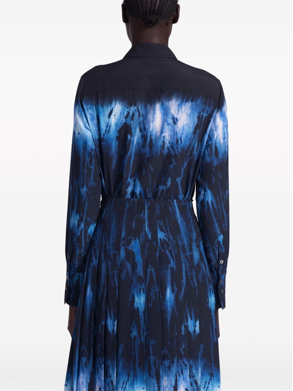 Chika Shibori-print silk shirt - 5