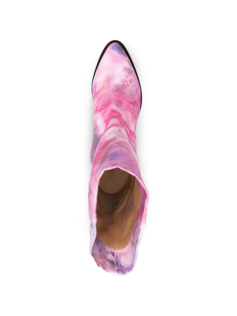 tie-dye pointed boots 4
