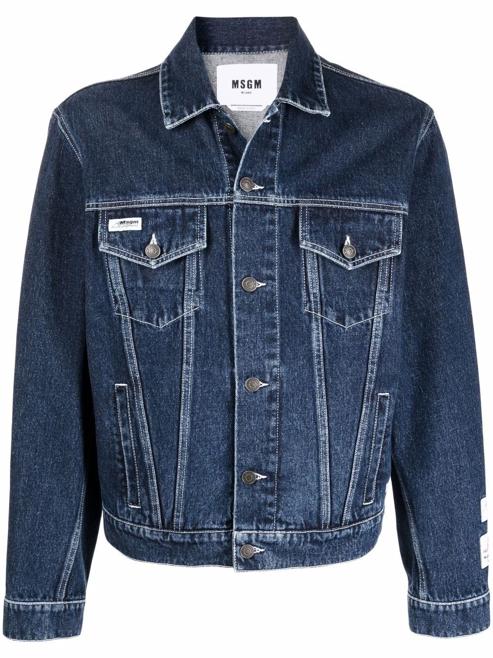 boxy denim jacket - 1