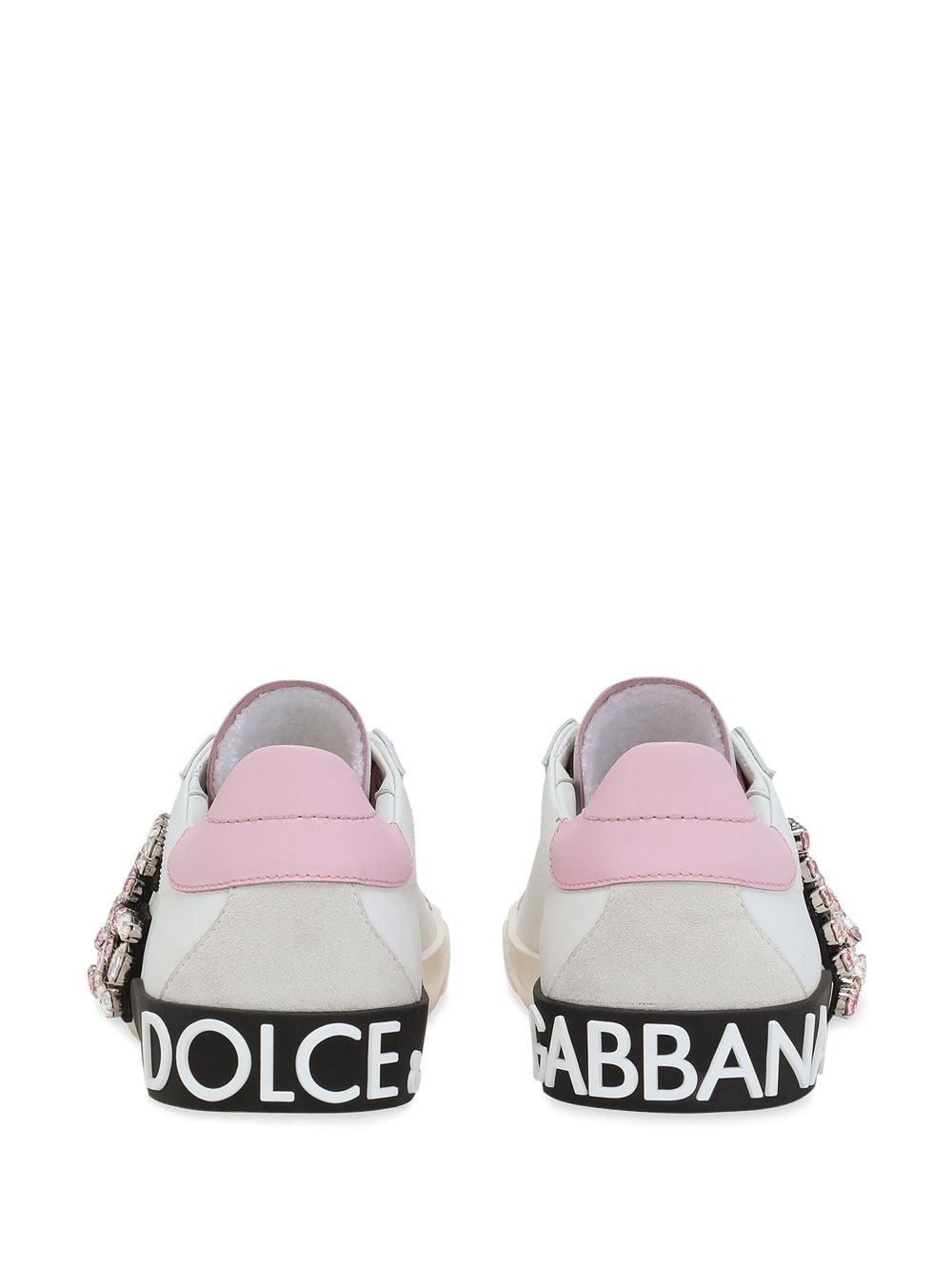 Portofino rhinestone-logo sneakers - 3