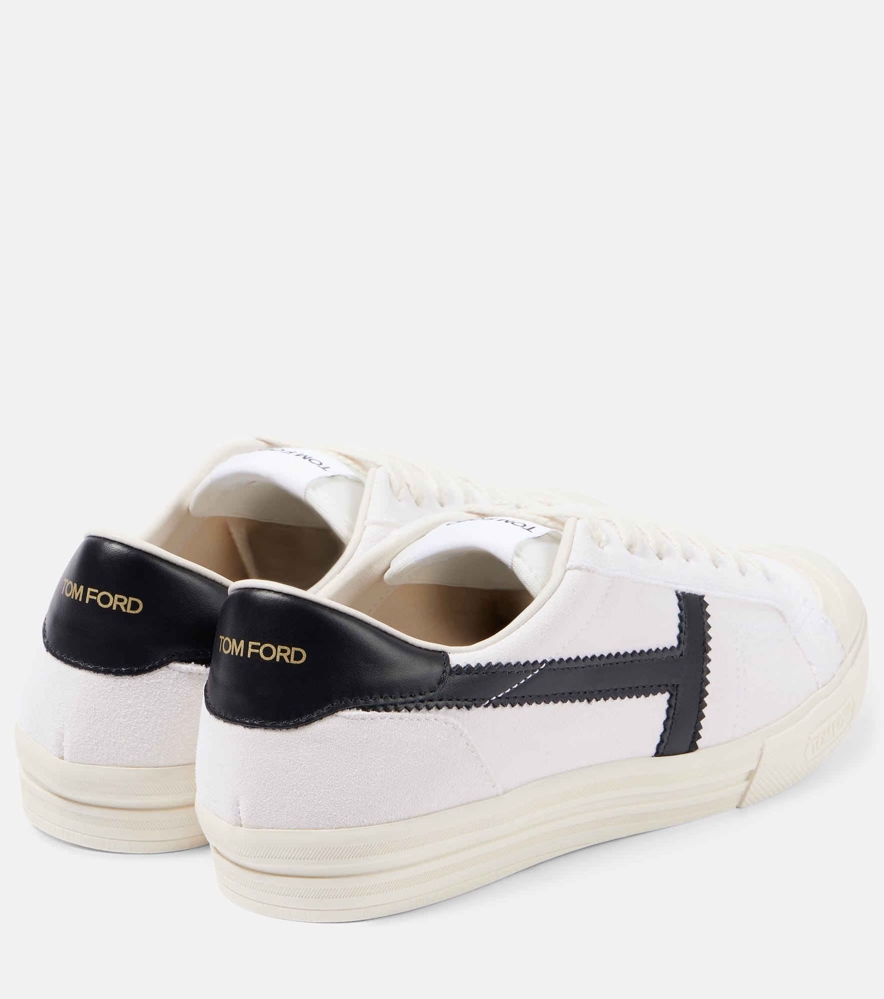 Logo leather sneakers - 2