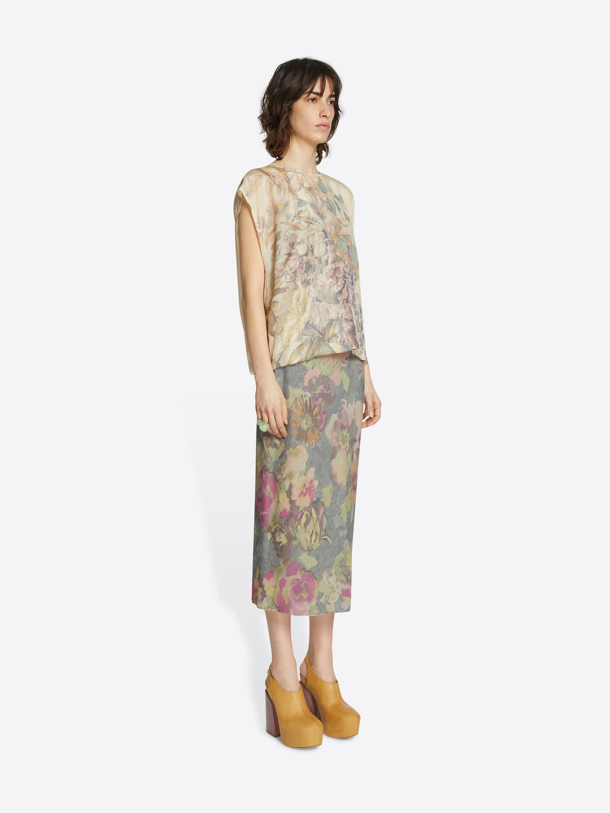 SILK BLEND SKIRT - 3