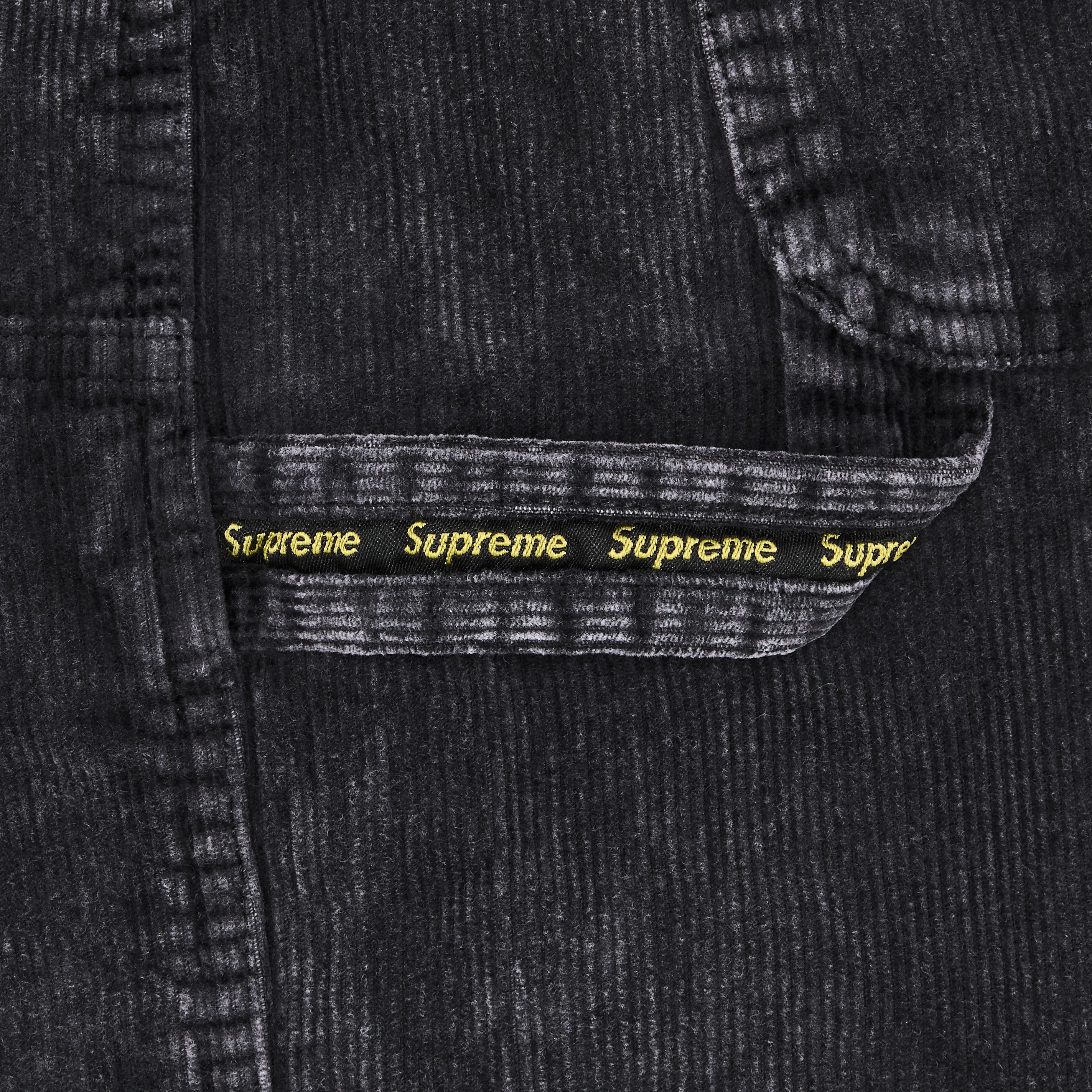 Supreme Washed Corduroy Double Knee Painter Short 'Black' - 3