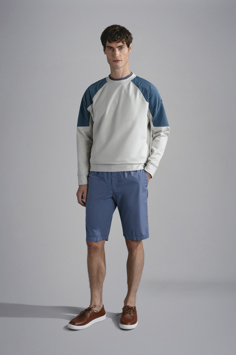 Paul & Shark ULTRA-LIGHT POPLIN COTTON BERMUDA SHORTS outlook