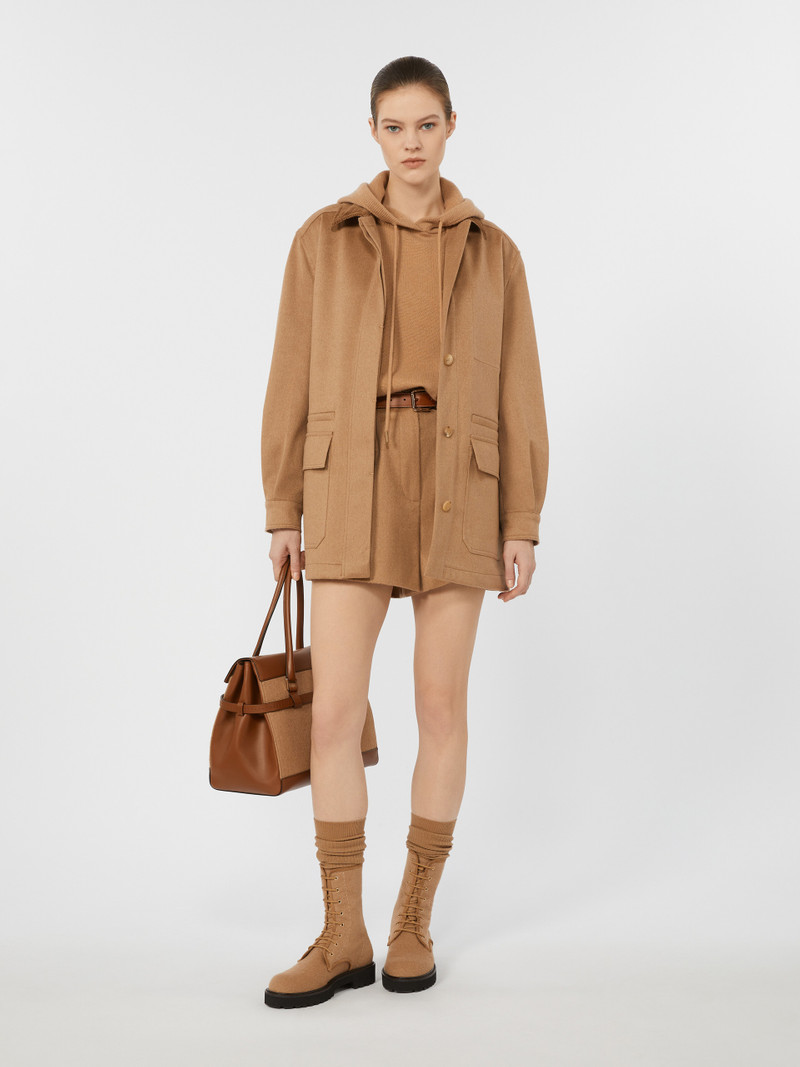 Max Mara LEVA Short, water-repellent camel jacket outlook