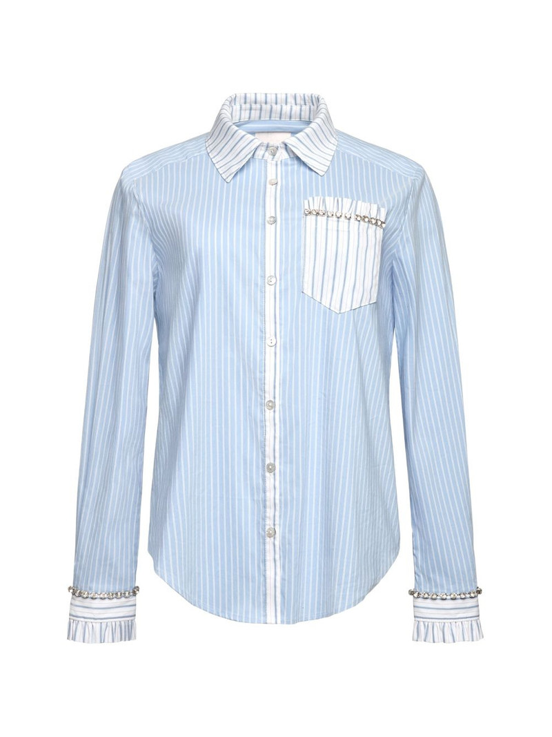 Dorsia striped-embellished shirt 1