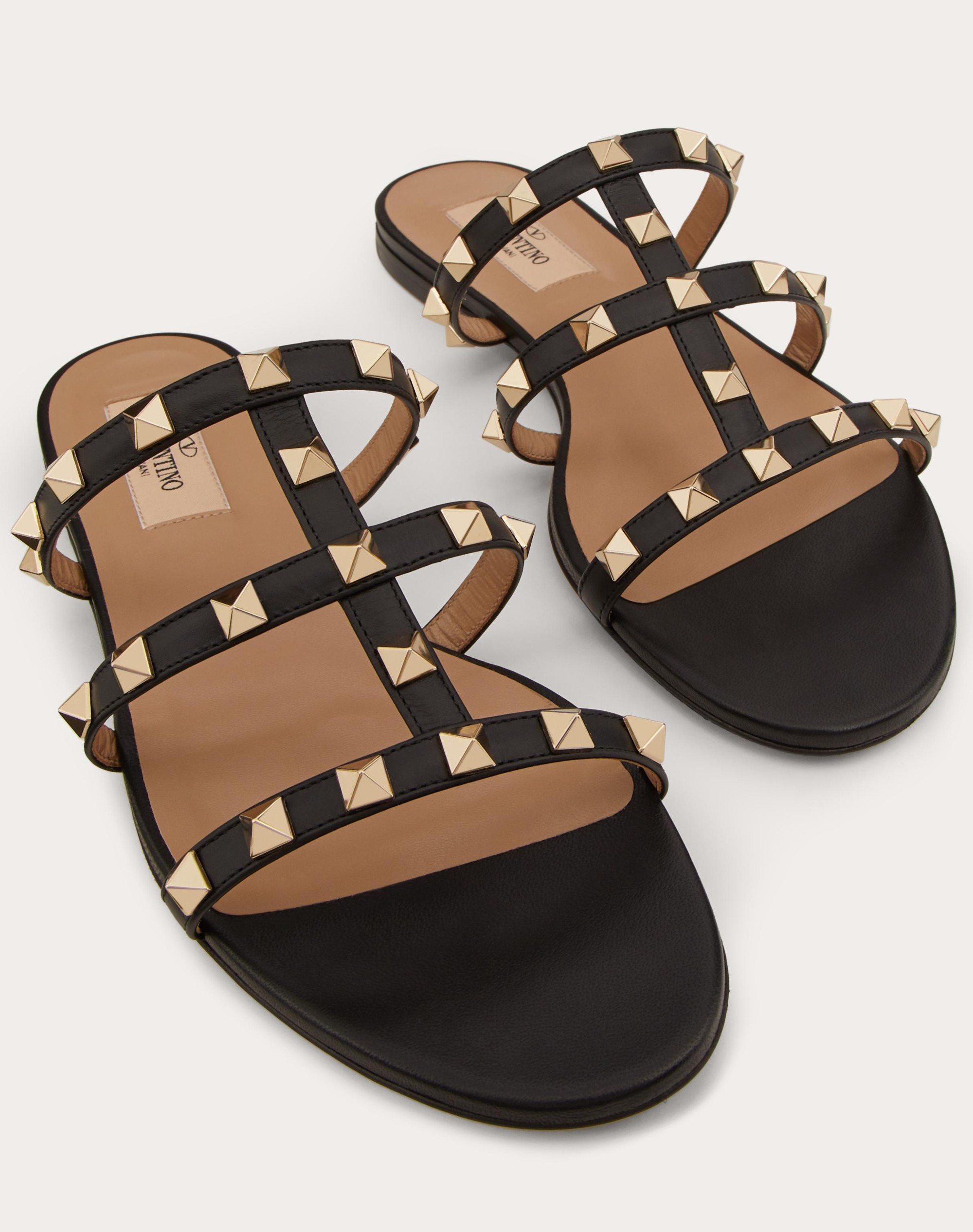 ROCKSTUD FLAT SLIDE SANDAL - 5