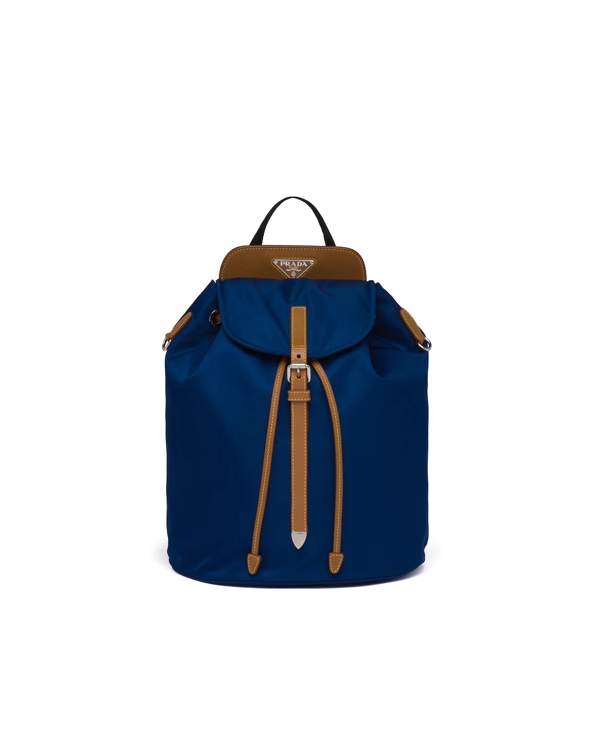 Nylon and Saffiano leather backpack - 1