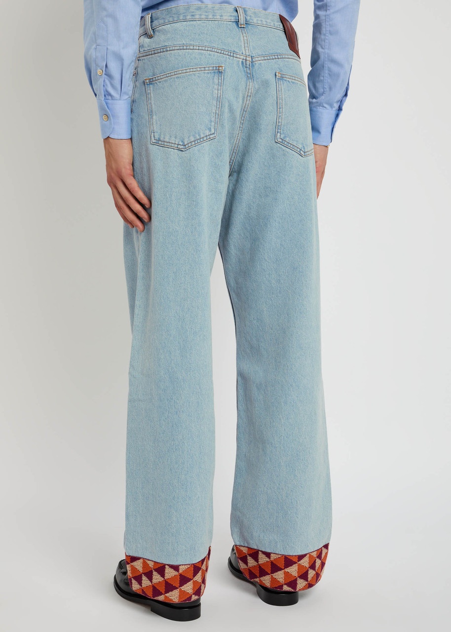 Valentino Garavani Turn-up Straight-leg Jeans - 3