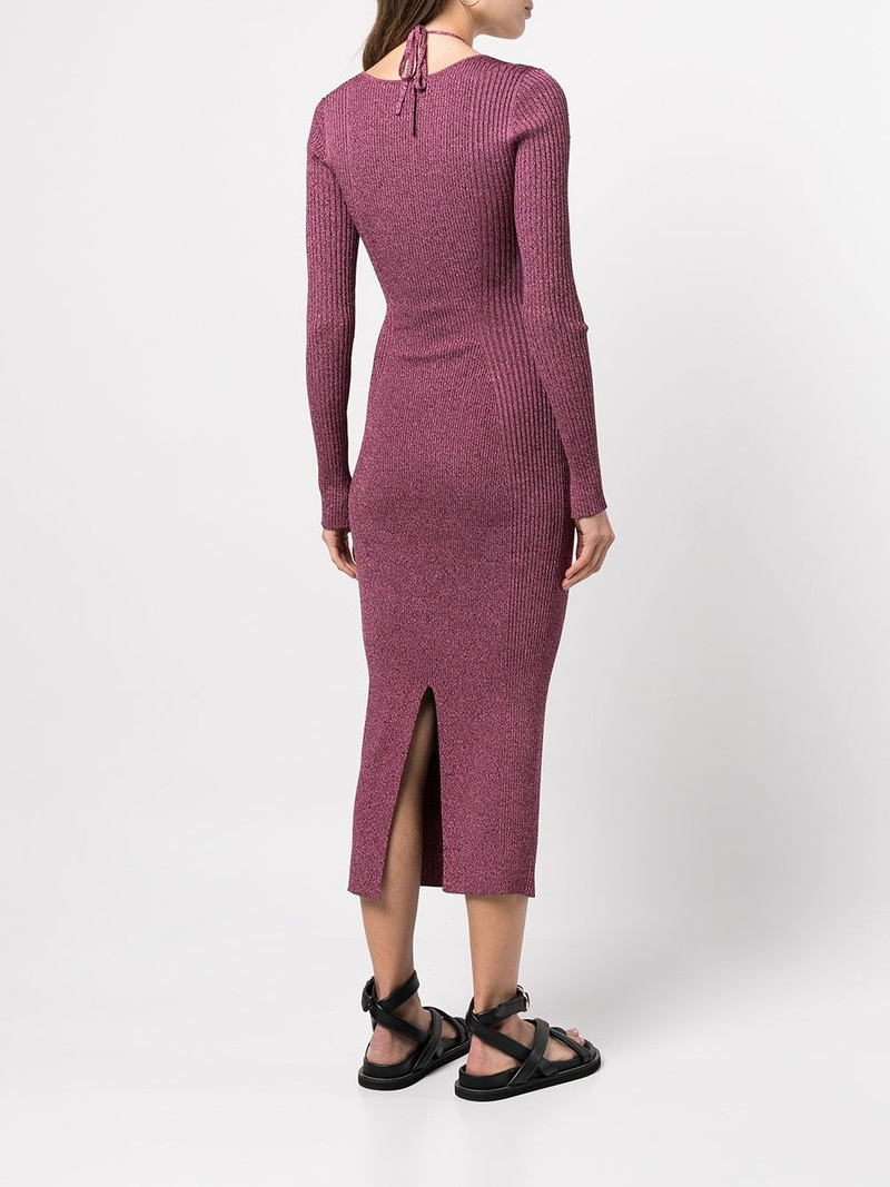 cut-out detail knitted dress 4