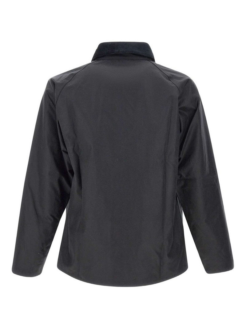Barbour corduroy-collar waxed-cotton jacket outlook