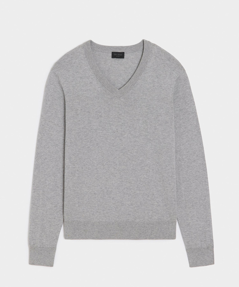 Cotton-Cashmere V-Neck 1