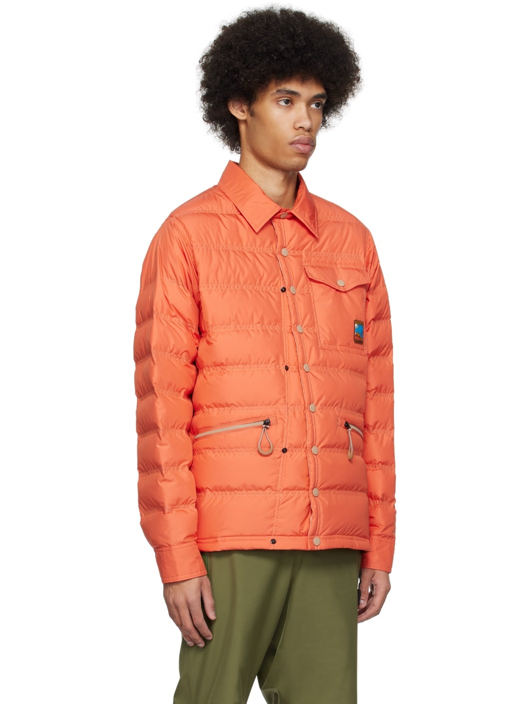 Orange Packable Down Jacket - 2