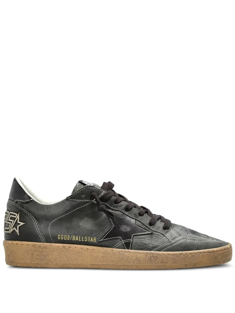 BALL STAR SNEAKERS IN DISTRESSED LEATHER - 1
