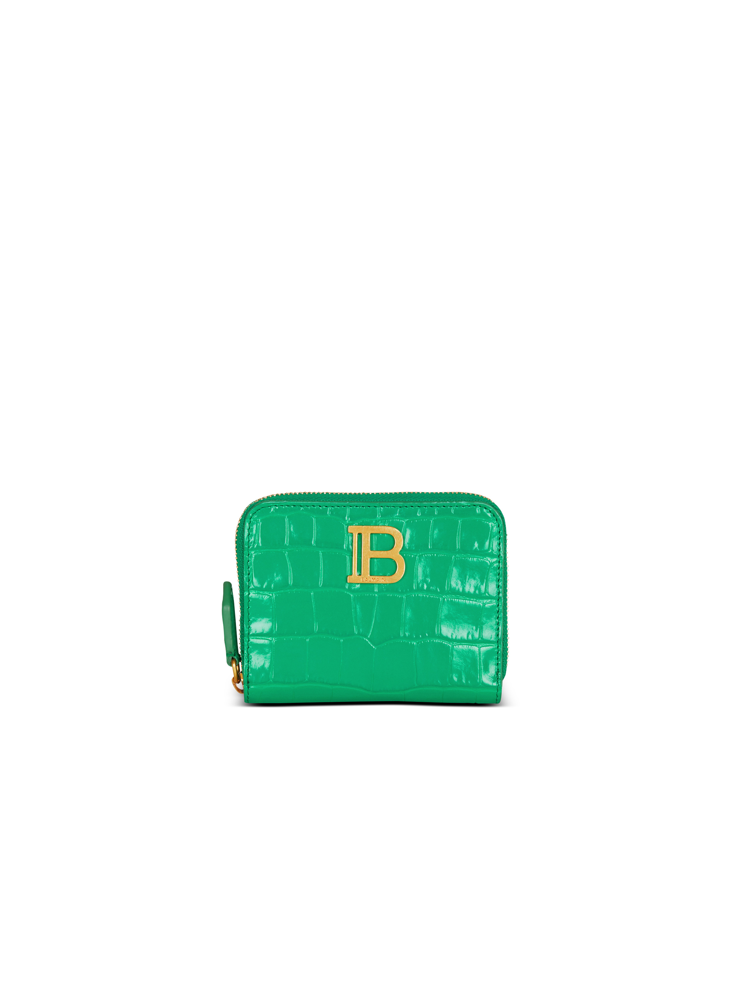 B-Buzz crocodile-print leather purse 1