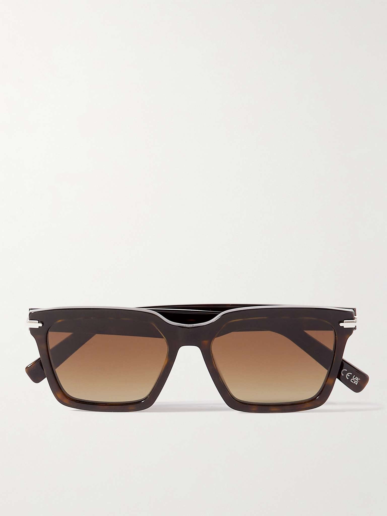 DiorBlackSuit S3I Square-Frame Tortoiseshell Acetate Sunglasses - 1