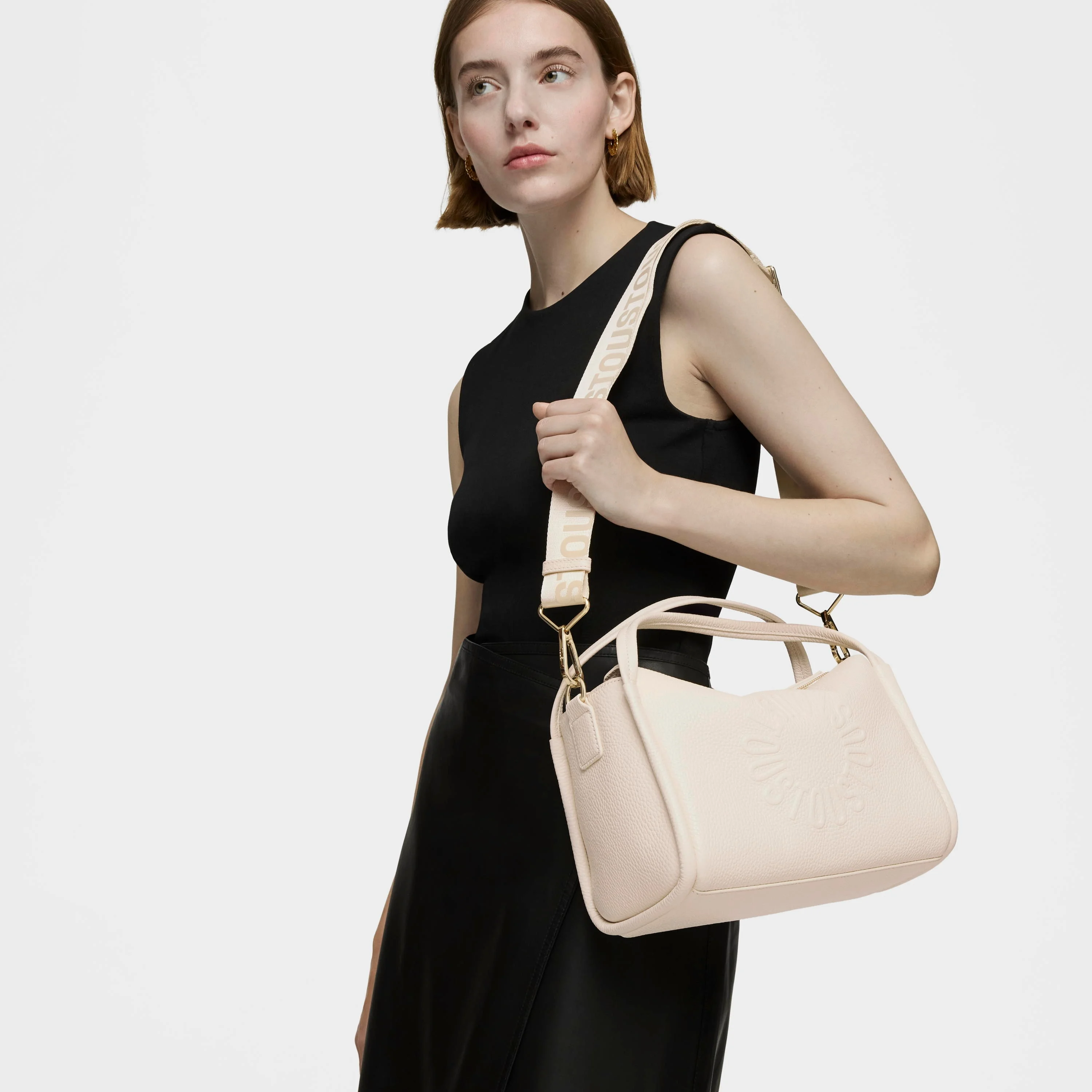Beige leather City bag TOUS Miranda - 1