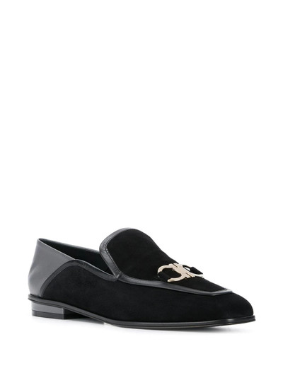 Salvatore Ferragamo Gancini suede loafers outlook