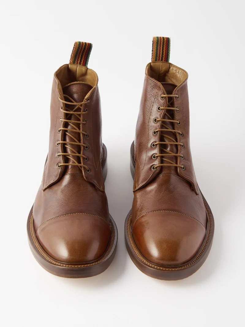 Paul Smith Newland lace-up leather boots matchesfashion REVERSIBLE