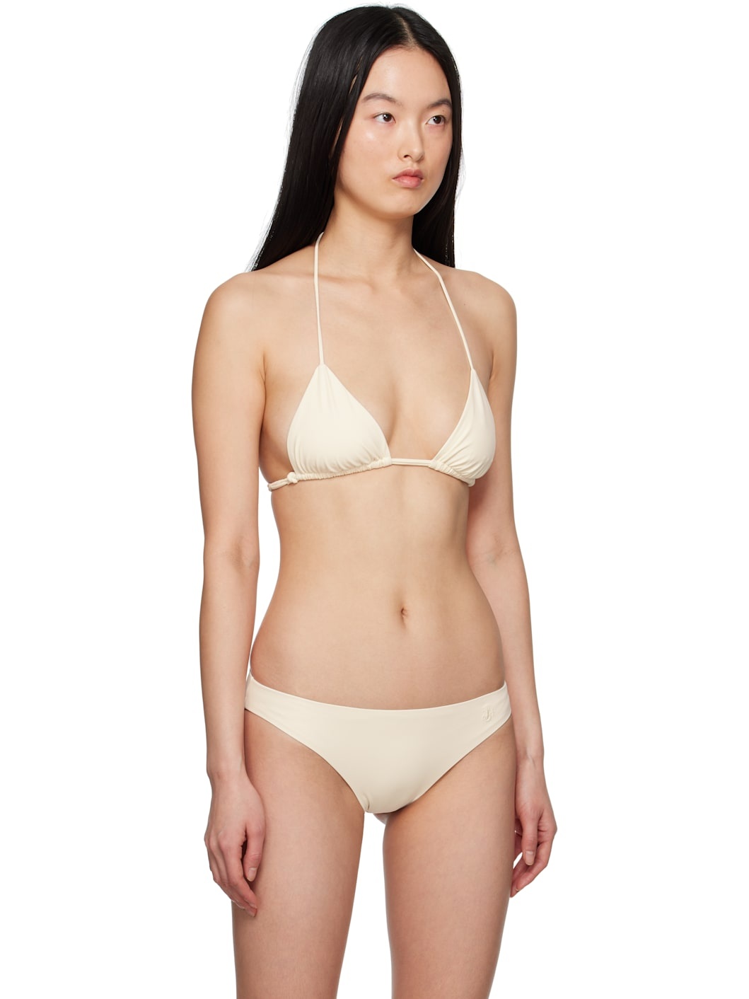Beige Triangle Bikini Top - 2