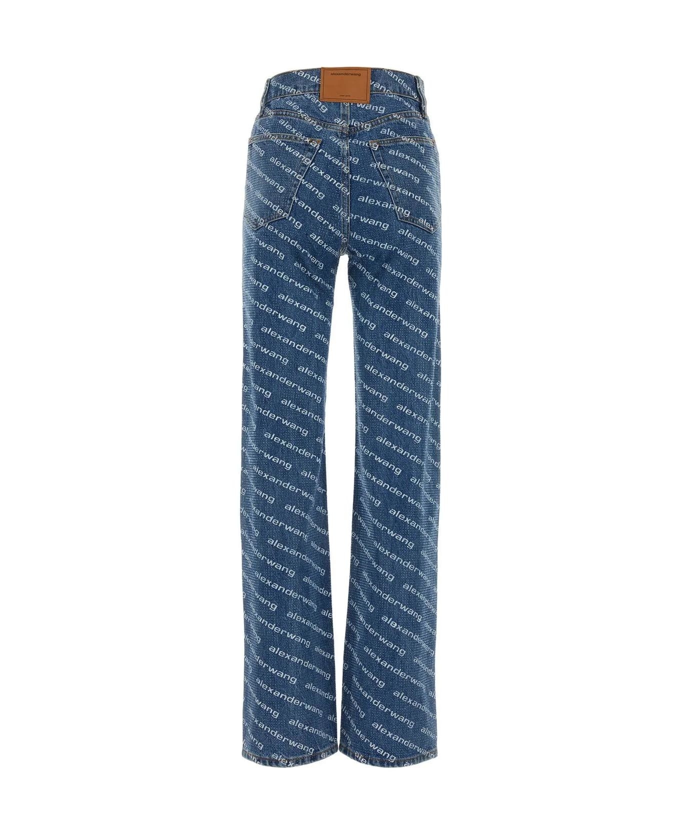 Printed Denim Jeans - 2