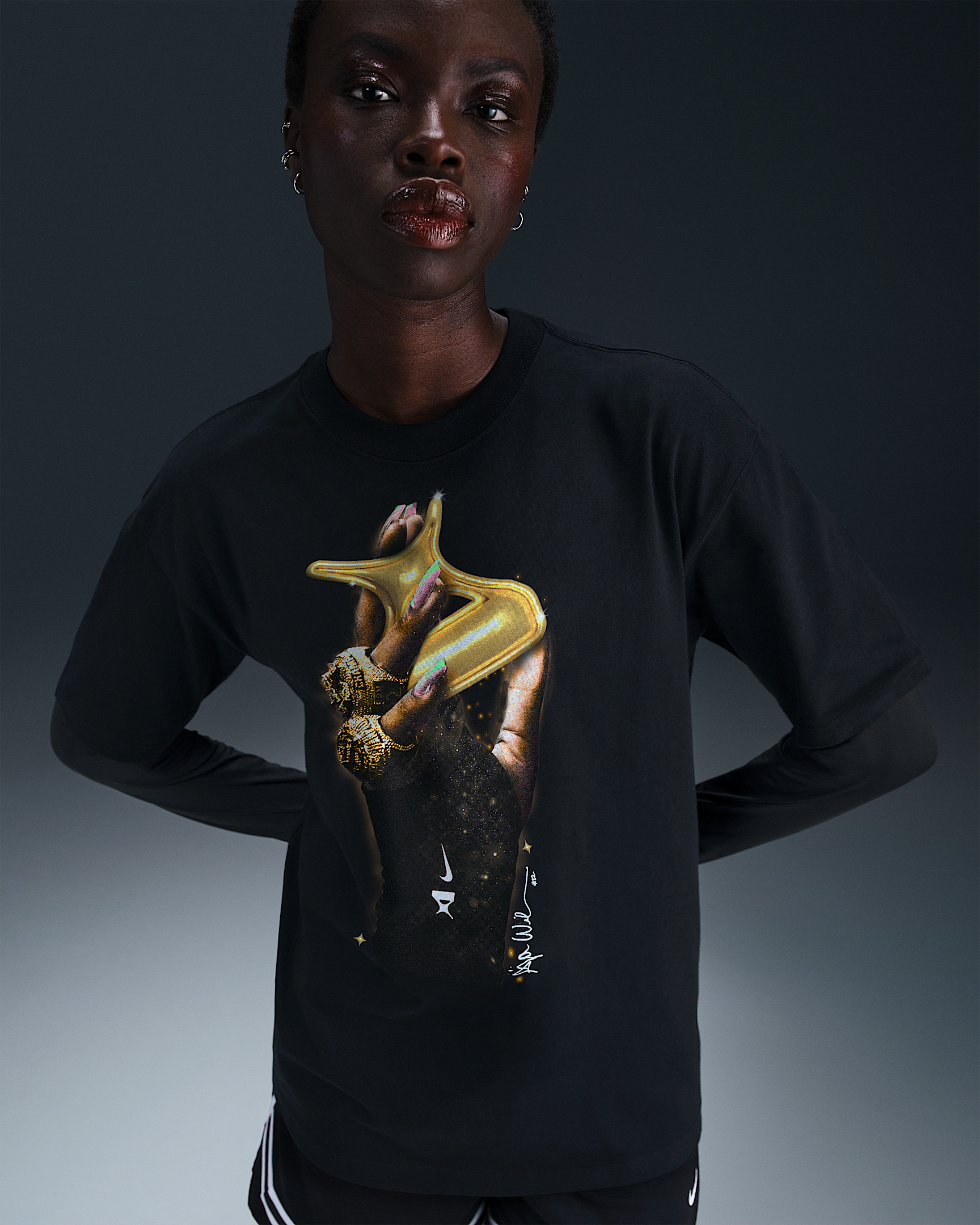 A'ja Wilson Rings "So Win" Adult Nike Basketball T-Shirt - 4