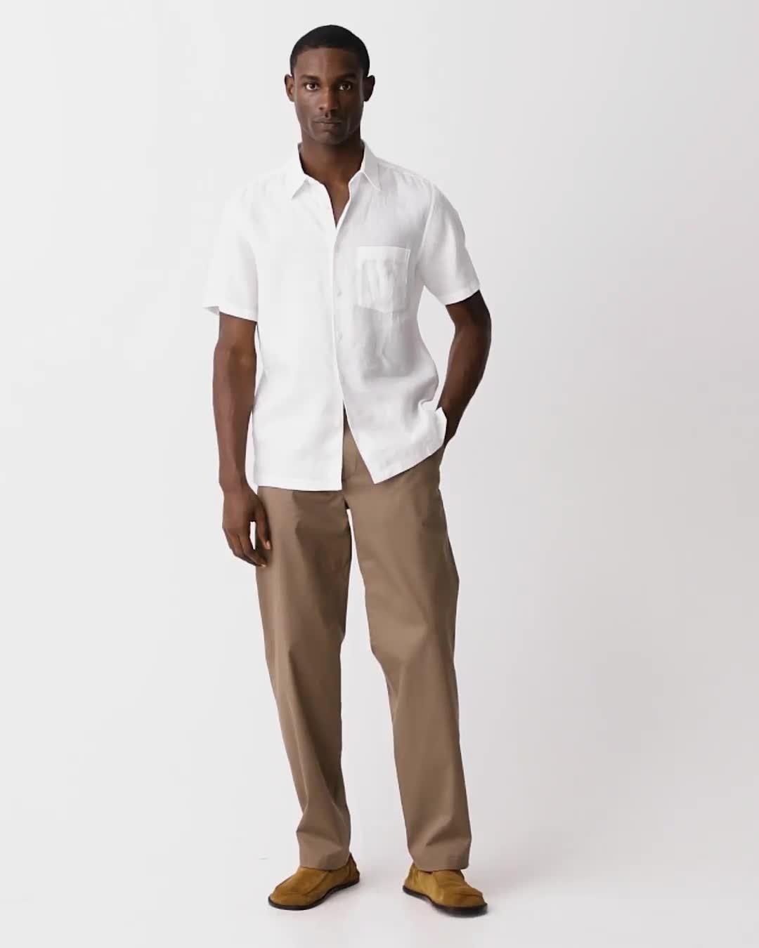Irving Short-Sleeve Shirt in Relaxed Linen - 8