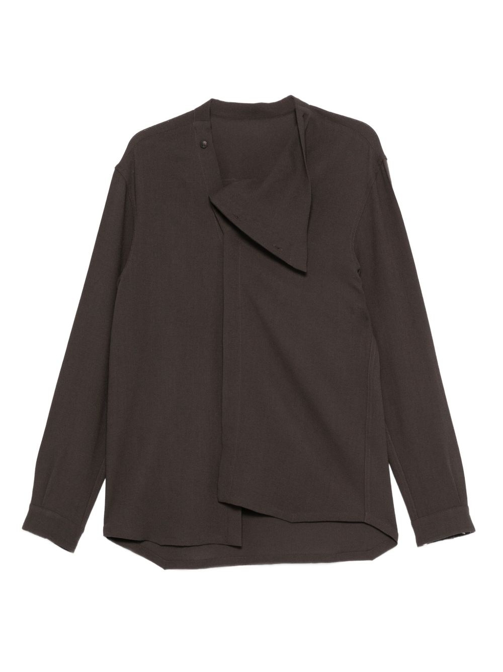asymmetrical overlap cardigan - 1
