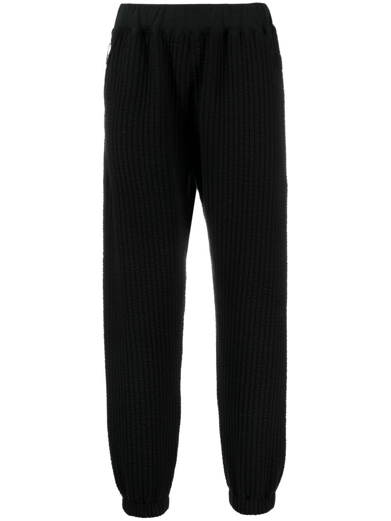 ribbed track cotton-blend pants 1