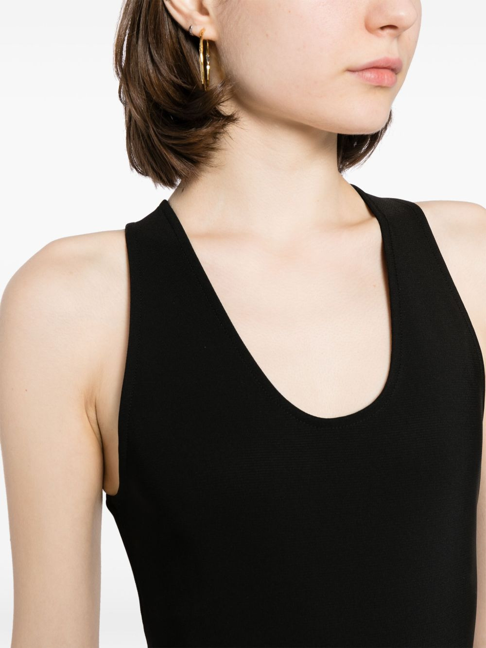 crisscross-back bodysuit - 5
