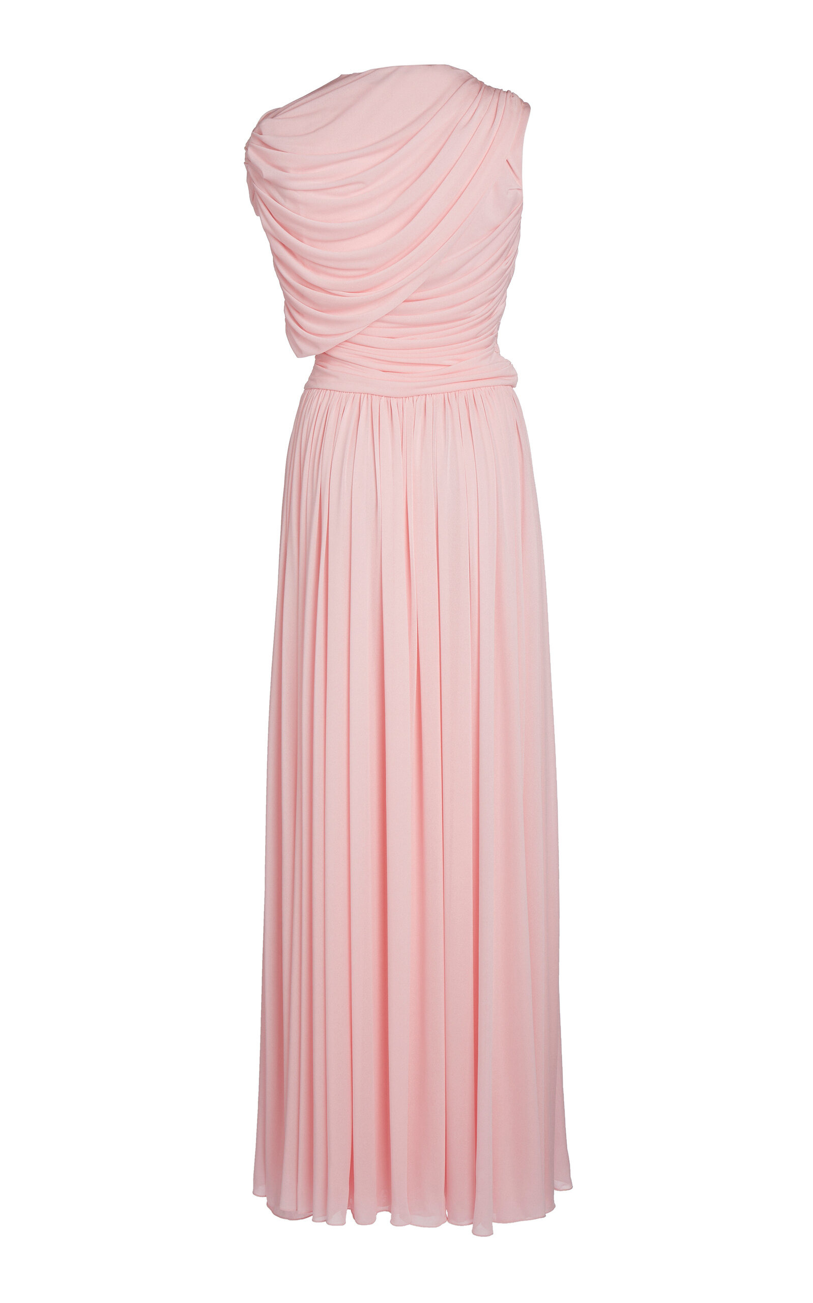 Draped Jersey Maxi Dress light pink - 5