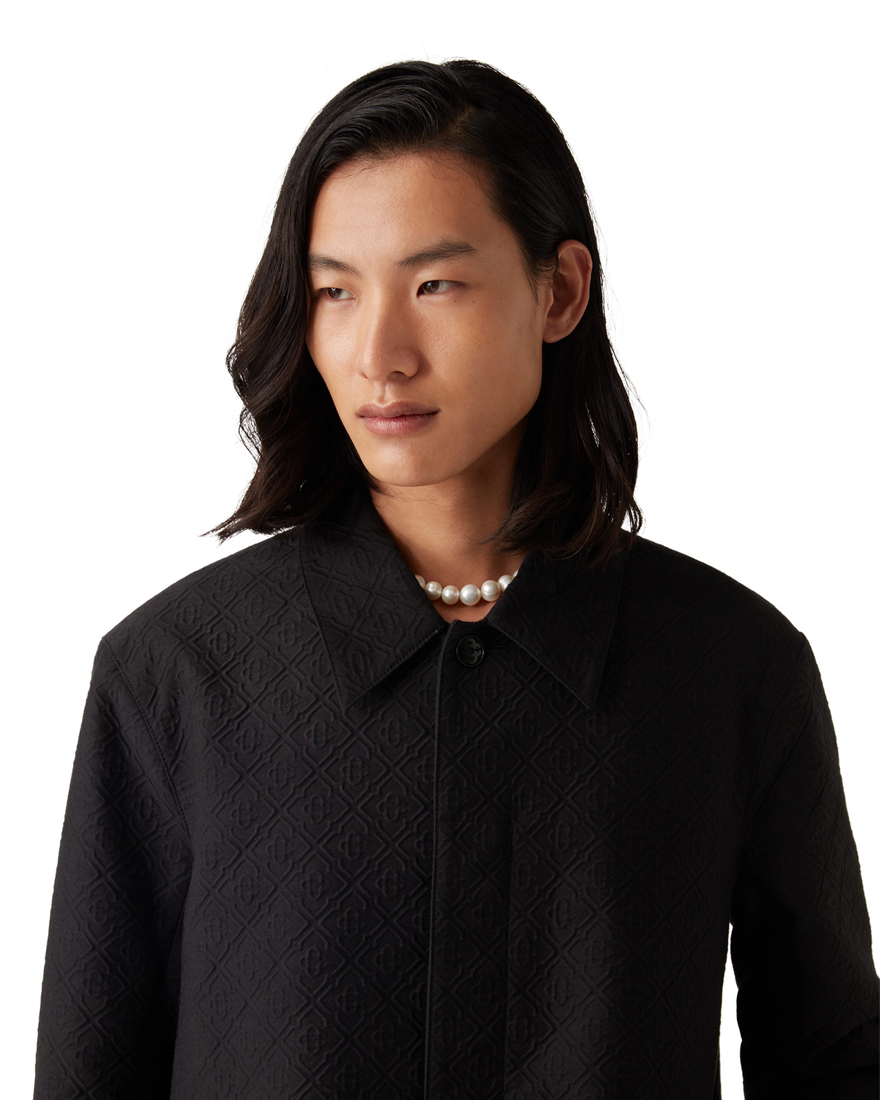 Jacquard Car Coat | Casablanca Paris - 7