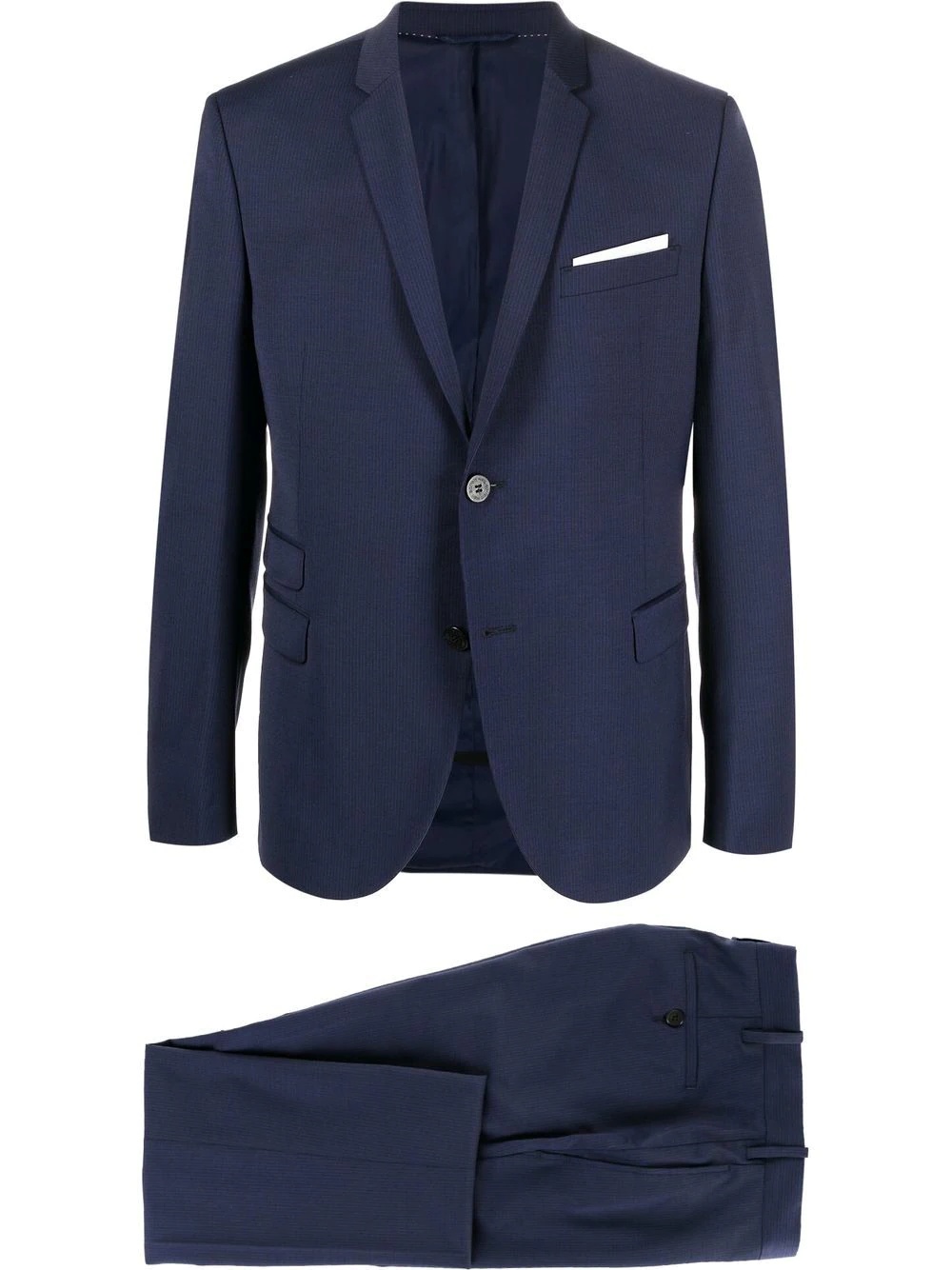 single-breasted two-piece suit - 1