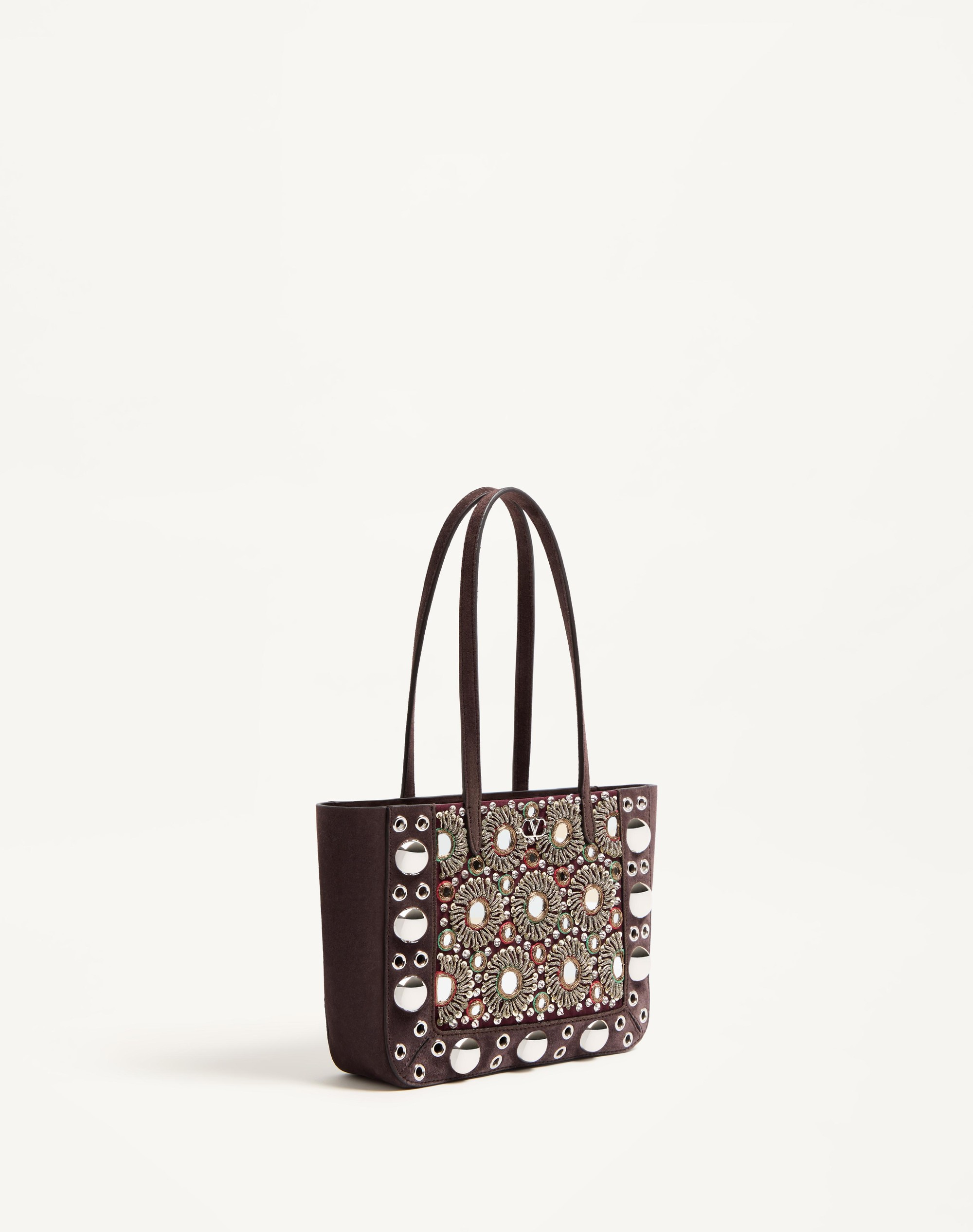 VALENTINO GARAVANI NELLCÔTE MINI EMBROIDERED SHOPPING BAG - 3