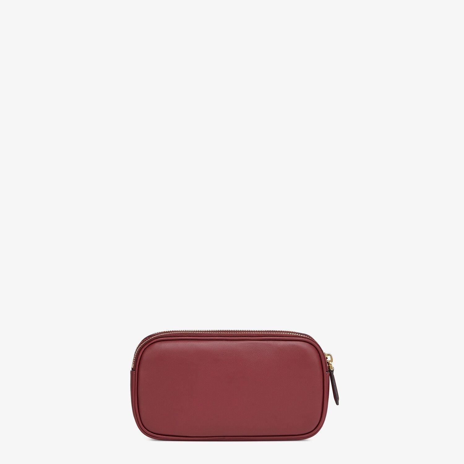 Burgundy leather mini bag - 3