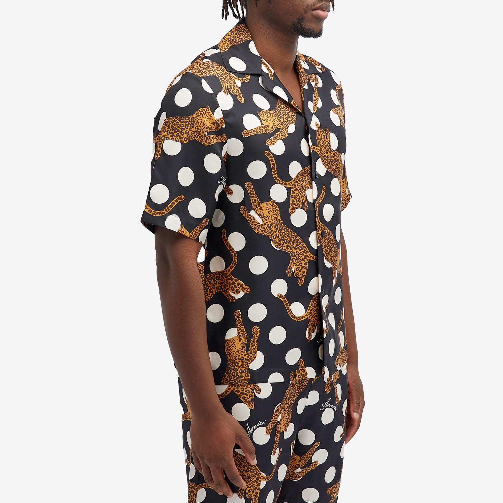 AMIRI Leopard Polka Short Sleeve Vacation Shirt - 2