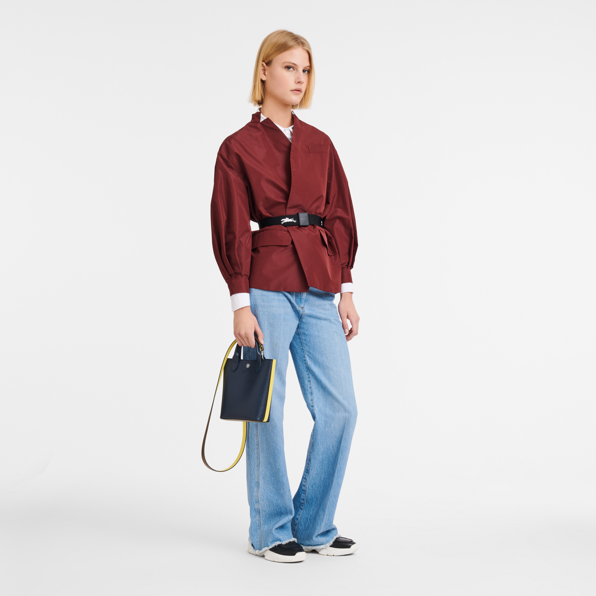 Épure XS Tote bag Navy - Leather - 2